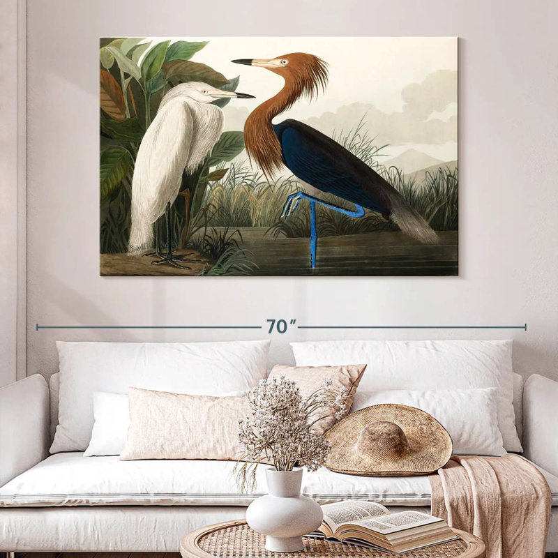 Brampt Purple Heron, 34" H x 51" W