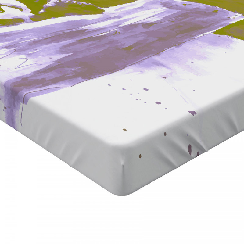Microfiber Abstract Fitted Sheet, Full Fitted Sheet