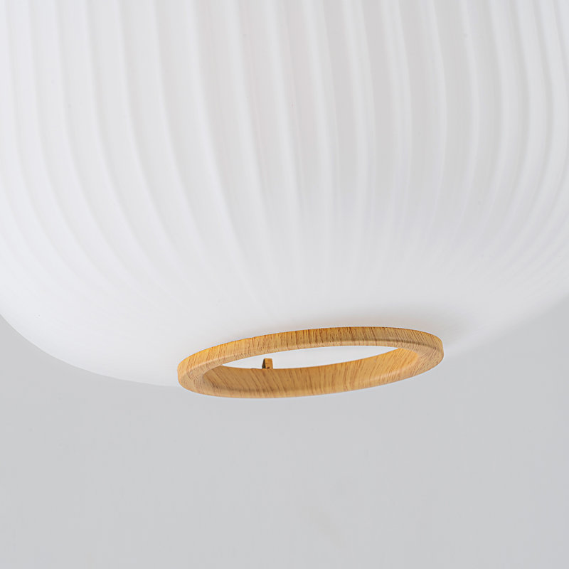 Plafonnier encastré 1 lumière à intensité variable l 10 po Pritee , En bois