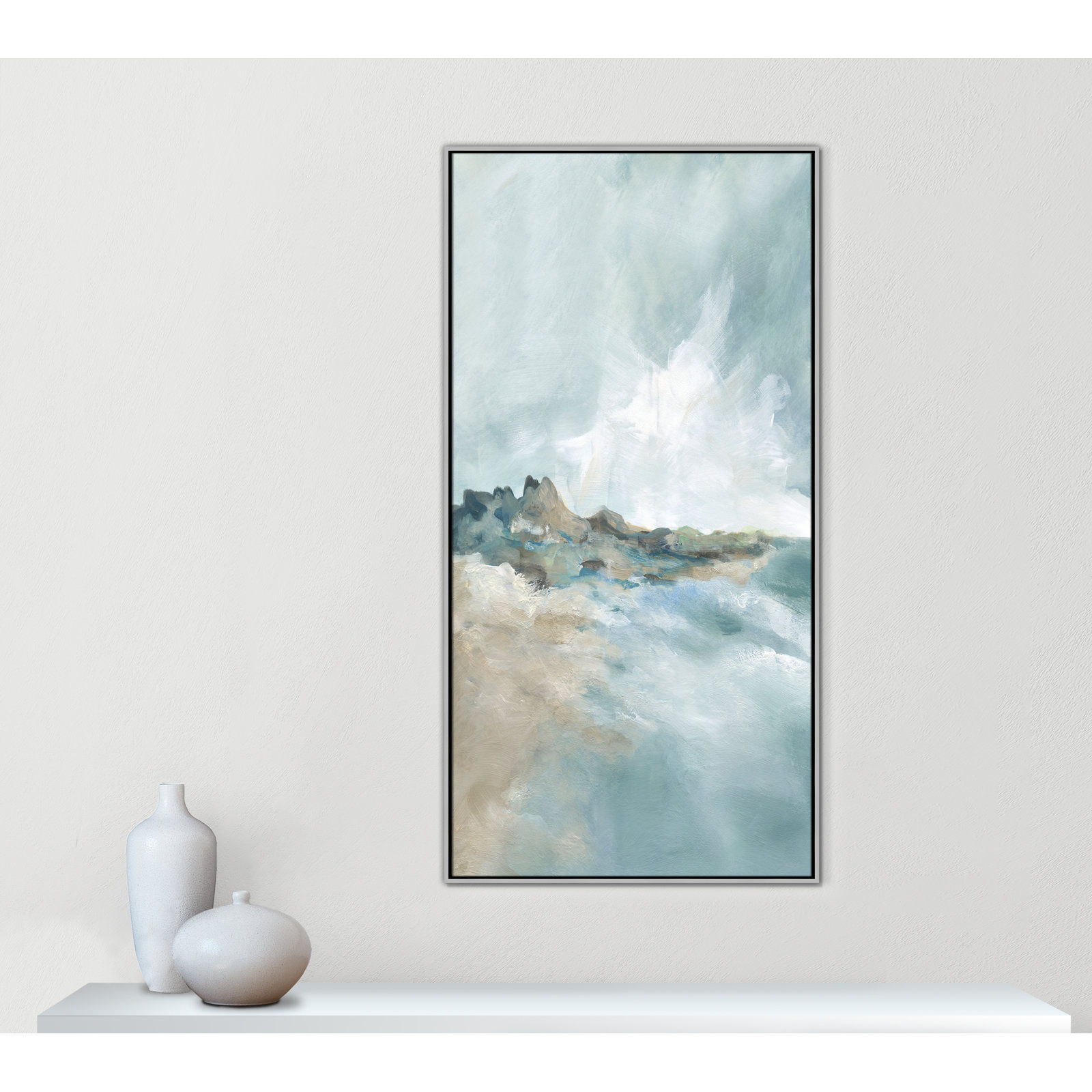 Sandpoint Print by Carol Robinson, 61.5" H x 31.5" W, Silver