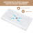 60" W x 32" D Rectangular Shower Base with Center Drain, Slip-Resistant Surface