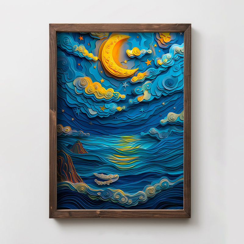 Elegant Decorative Framed MDF Painting, 19.7 x 27.6 x 0.1 inches | 100% MDF (3 mm Thick) with 100% Pine Wood Frame | UV Printed Art for Home Décor, Ideal for Living Room, Office & Gallery Wall Display