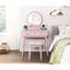 Magnifique commode avec miroir et tabouret avec tiroirs de rangement-134316462