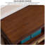Bibliothèque rétro en bois vieilli-110373001