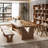 Brown Rectangular Solid Wood desk-1015654462