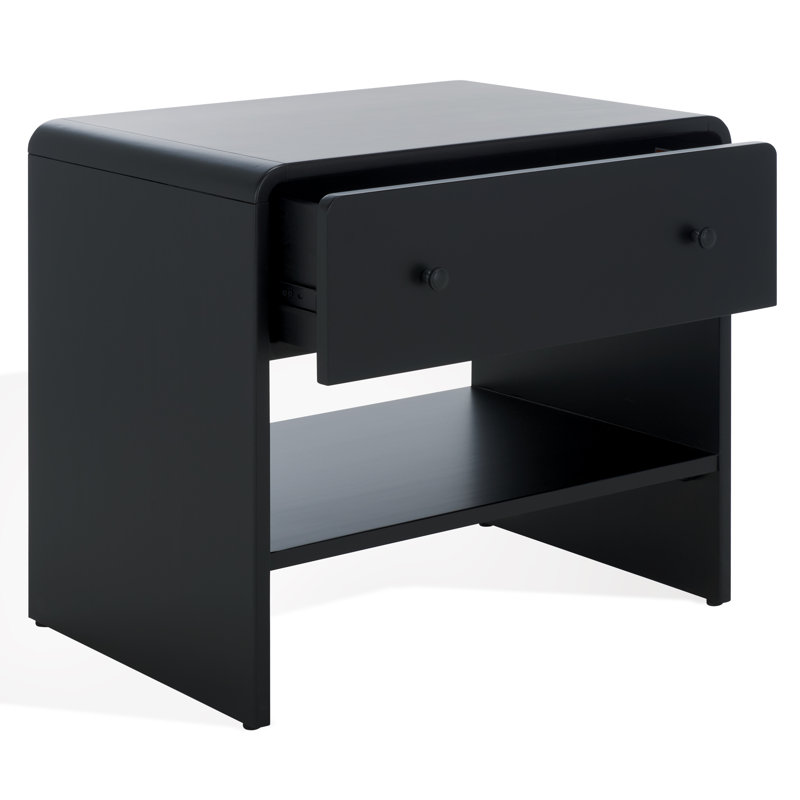 Table de chevet 26 po Eonan, Noir, noir, noir, noir