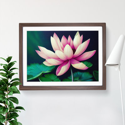 An Excellent Lotus Flower - Framed Print