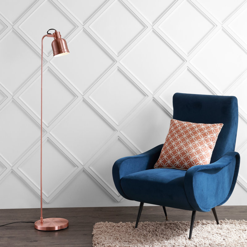 Kathie 57'' Copper Task Floor Lamp