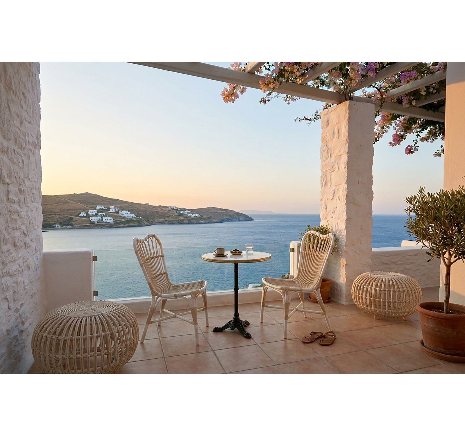 Margret Patio Side Chair, Dove White