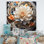 «Electrifiant Vibrant Fractal Flowers», reproduction sur toile