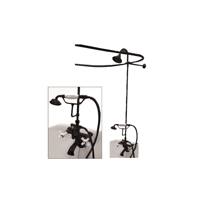 Vintage Volume Complete Shower System with Rough-in Valve, Oil Rubbed Bronze