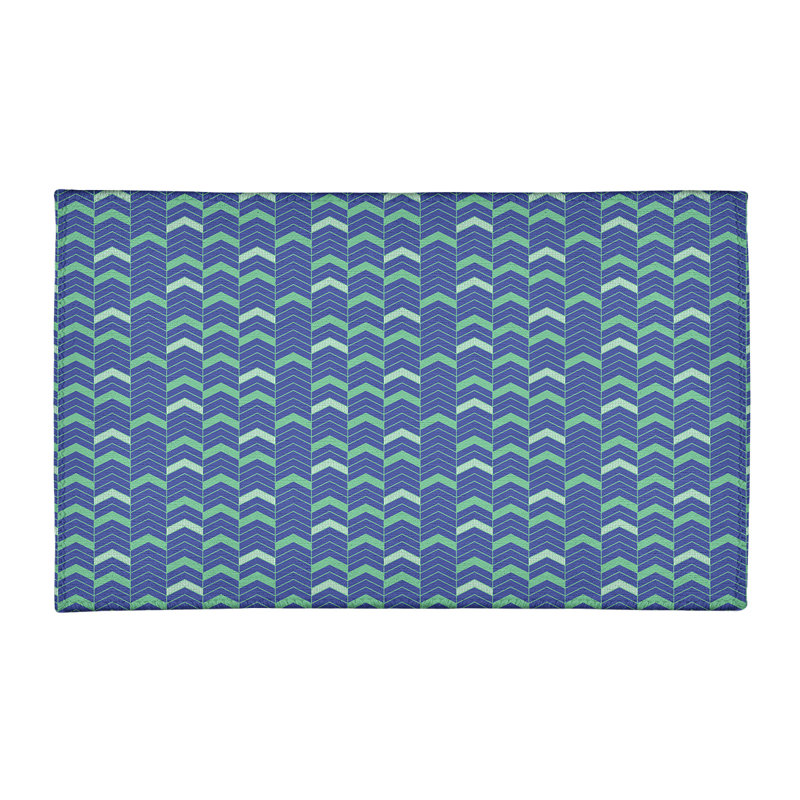 Chenille Chevron Indoor Rug, Rectangle 3' x 5'