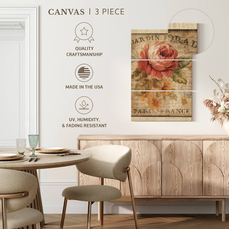 Harnek Parisian Flowers II, H 50 po x l 32 po