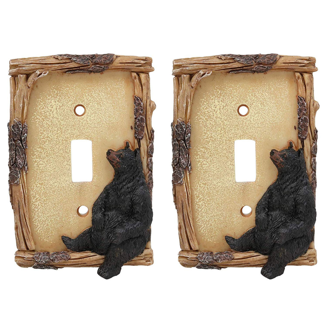 Janelli Animals 1 - Gang Toggle Light Switch Standard Wall Plate (Set of 2) Loon Peak®