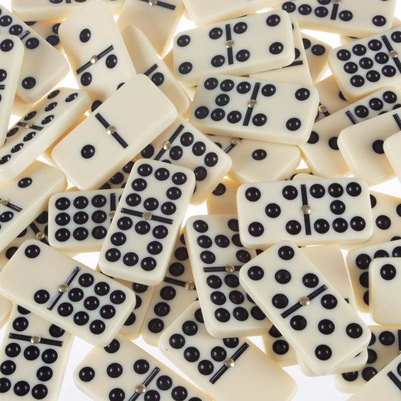 Ensemble 55 pièces double 9 domino