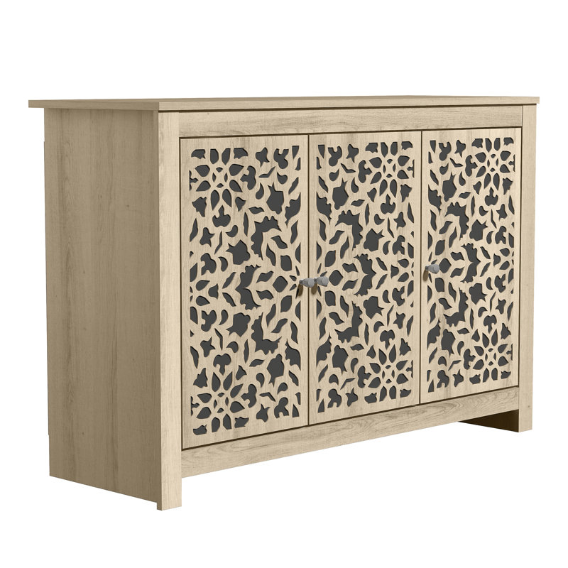 Buffet de 44,3 po de largeur Arrastia, Chêne d'Oslo, Barli