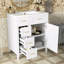 Meuble-lavabo de rangement avec lavabo en céramique-906225387