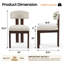 Ensemble de salle à manger 7 pièces COLAMY avec table de salle à manger rectangulaire moderne en placage de chêne 72 po et 6 chaises rembourrées-1688671769-1689142934