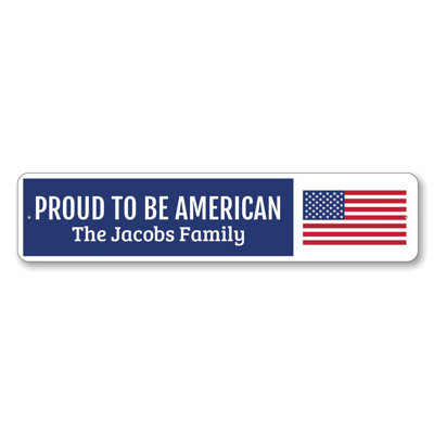 Plaque Proud American