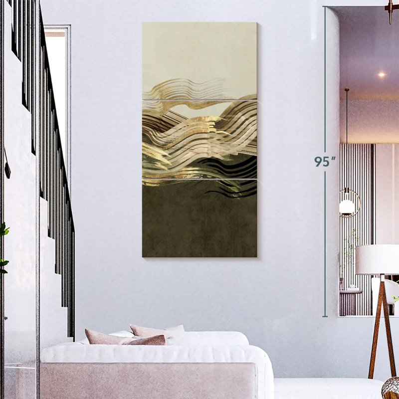 Vagues de sauge I, H 75 po x l 36 po