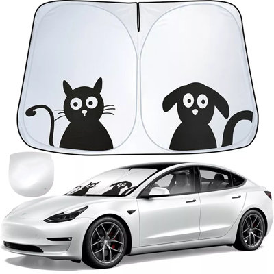 Windshield Sun Shade Front Cover For Tesla Model Y/3
