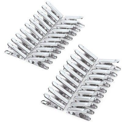 Stainless Steel Clothespins - Set Of 40