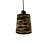 1-Light Black Metal Mesh Modern Pendant Light