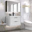 Base de meuble-lavabo simple 24 po, 2 tiroirs à fermeture en douceur, quincaillerie en alliage de zinc-99358133