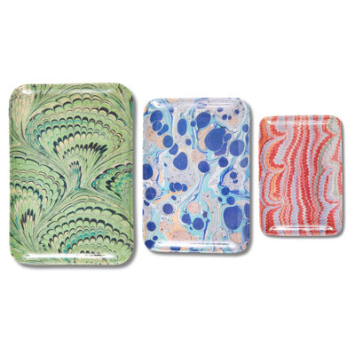 MARBLE TRAY SET/3