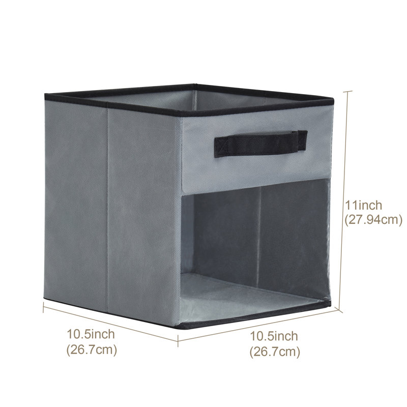 Fabric Cube Set, Green, 13" x 13" x 13"