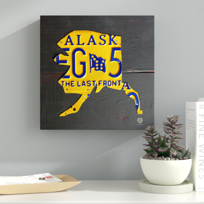 Alaska, impression sur toile tendue, H 14 po x l 14 po x P 2 po