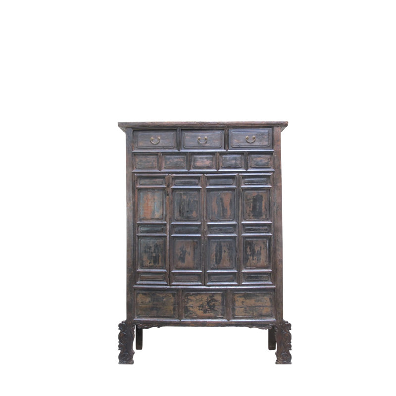 Imperial 16th Century Elm Display Cabinet