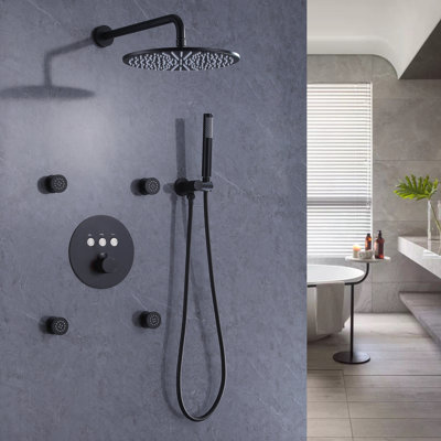 Système de douche complet avec valve brute