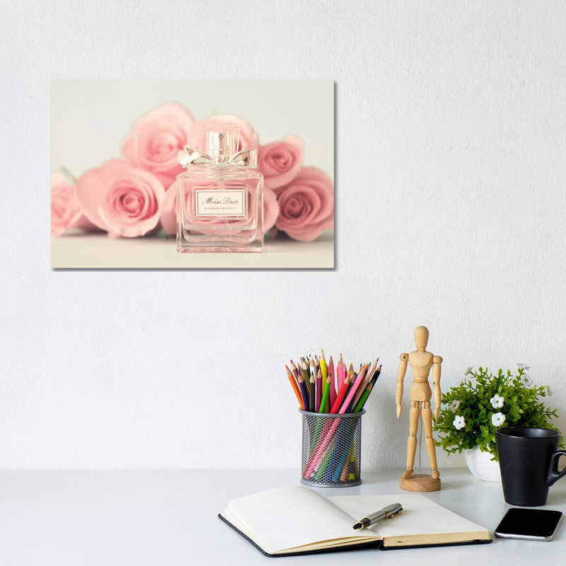 Young And Pink by Caroline Mint - Print on Canvas, Wrapped Canvas, 20.32 cm H x 30.48 cm W