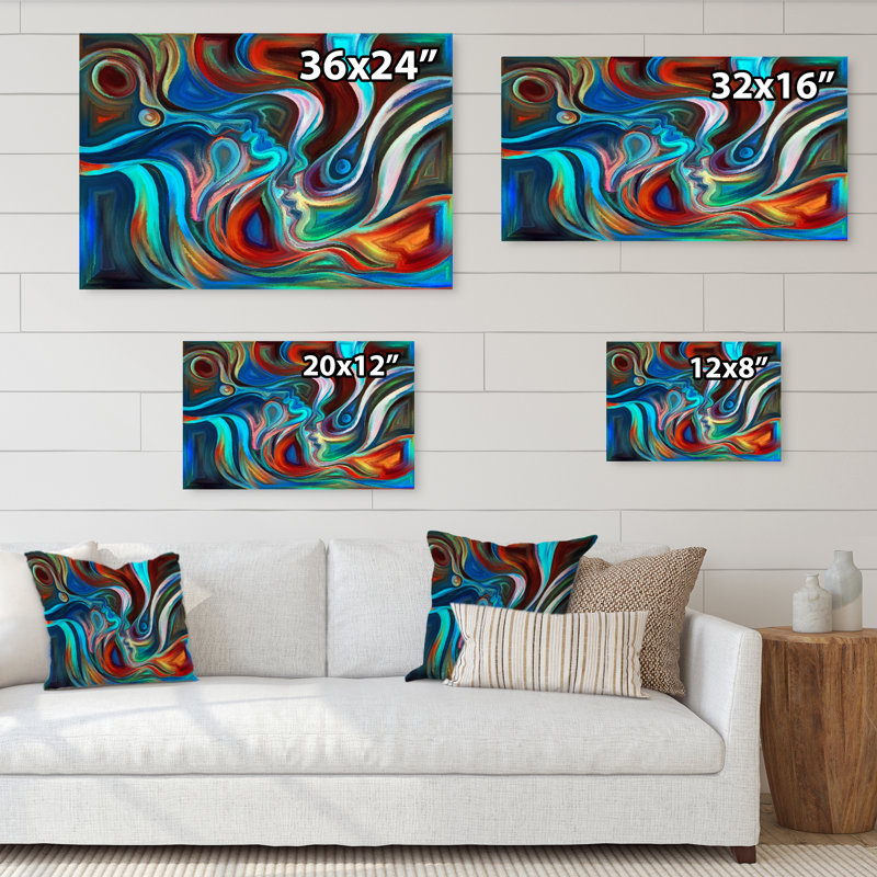 Energy of Unity II - cadre photo, impression sur toile, H 8 po x l 12 po x P 1 po, Toile tendue