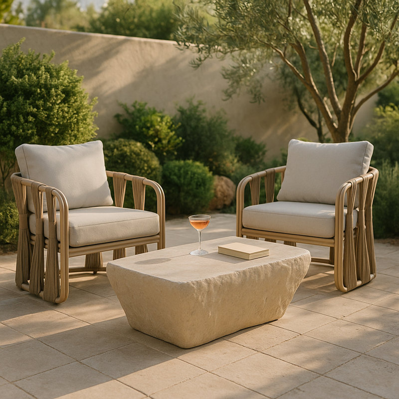 Table basse Rockford Broumov, Beige