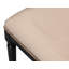Chaise d'appoint en tissu noire / brune