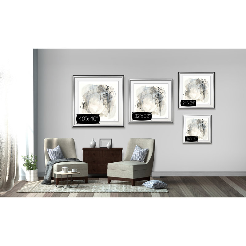 « monochrome diaspora i », peinture, H 16 po x l 16 po x P 1,5 po, Cadre argenté