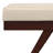 Chanelle 48"W Mid-Century Modern Ottoman Bench with Upholstered Seat and Solid Wood Frame-928179914