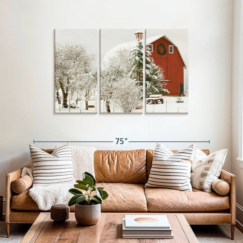 Lilie Festive Barn, 36" H x 57" W