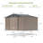 10 Ft. W X 8 Ft. D Metal Storage Shed With Frame-108088222