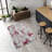 Red and Gray Abstract Area Rug-760050980