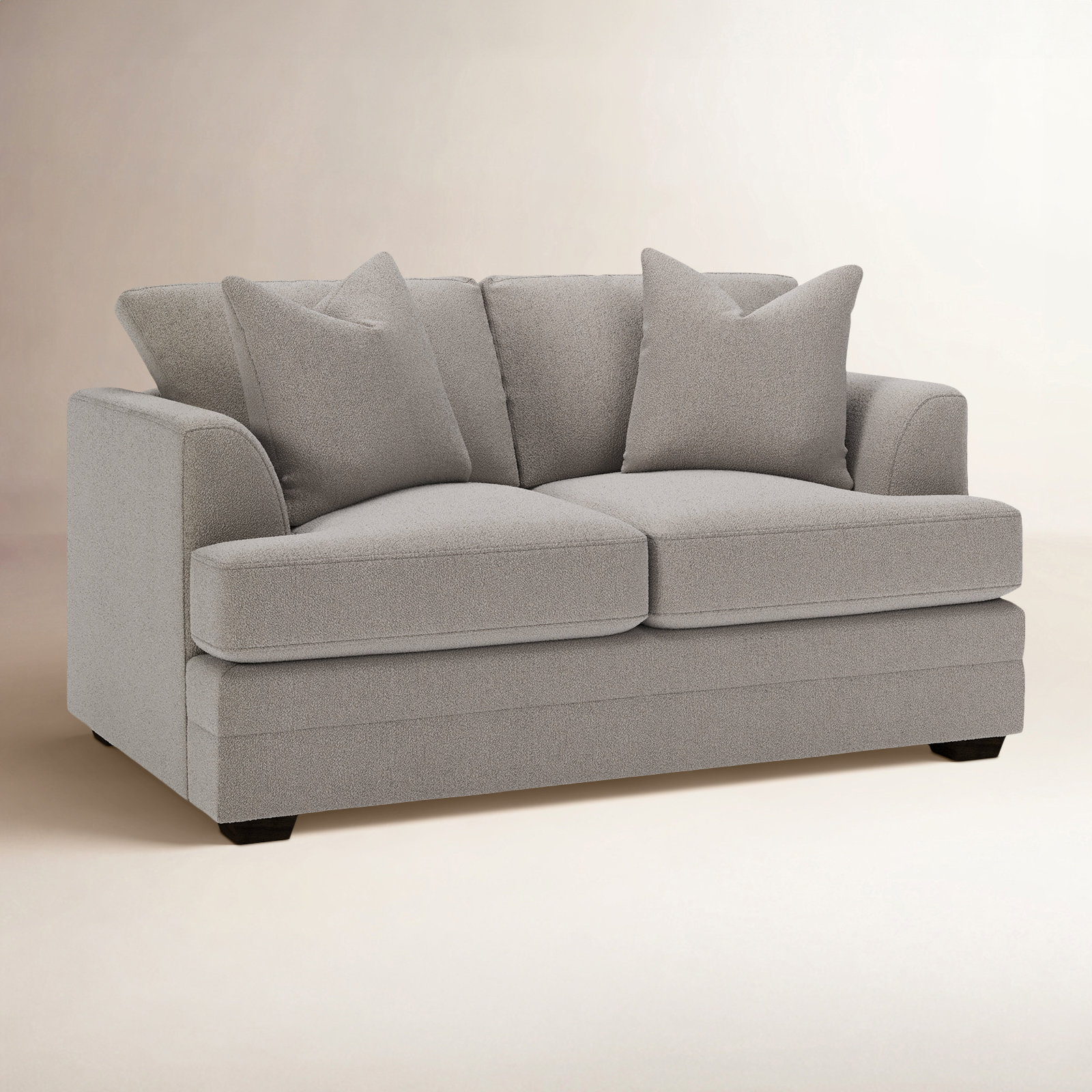 Edan 66" Cotton Sofa, Apollo Pebble Boucle