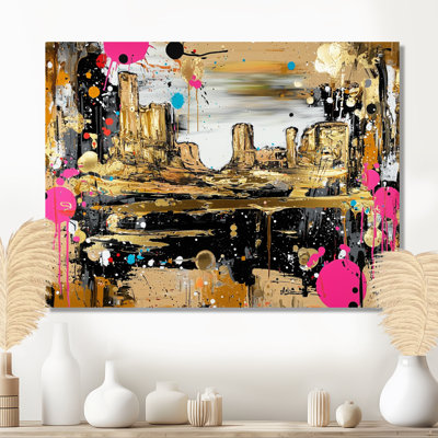 Radiant Drift of Canyon Desert I - Canyon, art mural