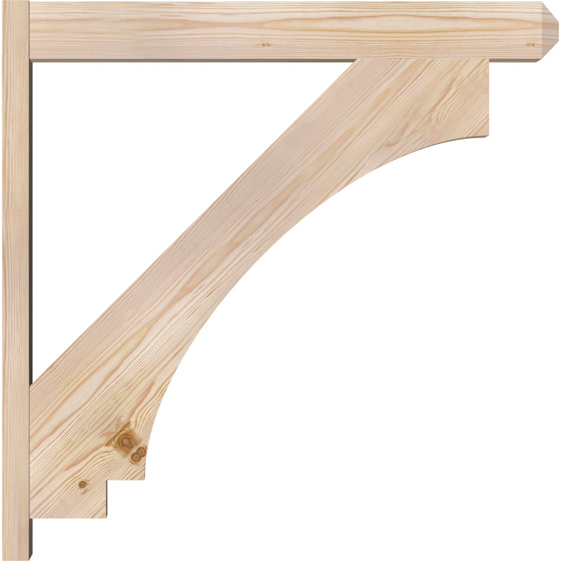 Persienne impériale, P 34 po x H 34 po, Sapin Douglas de 5 1/2 po (lisse)