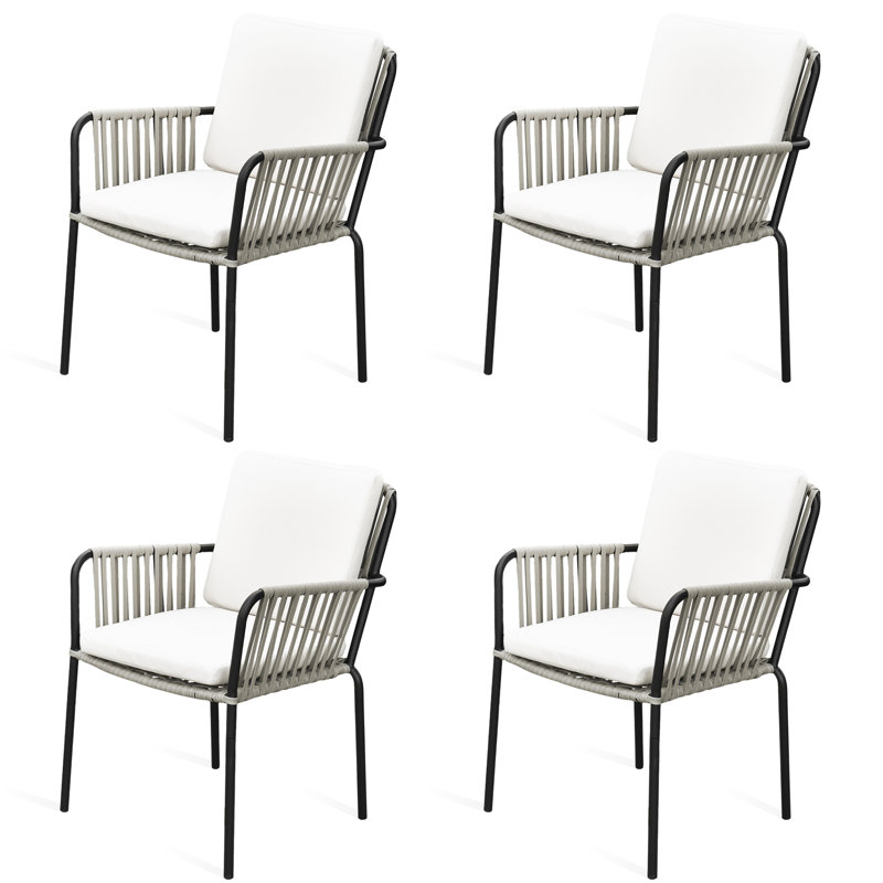 Fauteuil de salle à manger d'extérieur avec coussin Latitude Run®