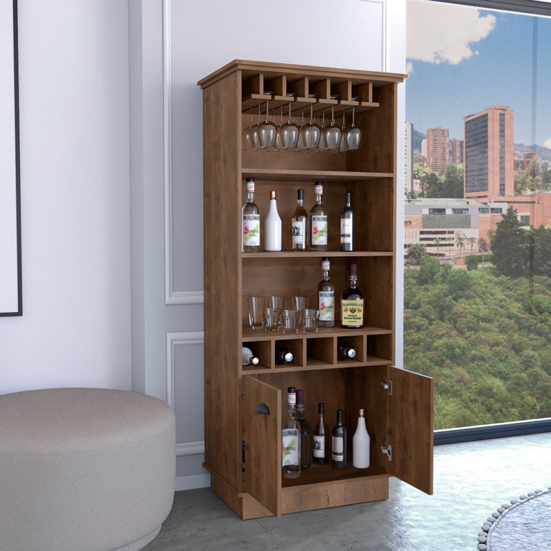 Aunaleigh 19'' Bar Cabinet, Walnut