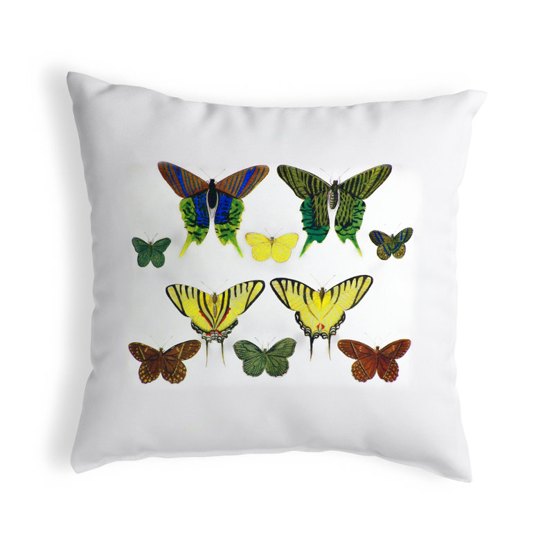  Housse et insert de coussin carré multicolore pour l'extérieur, 18" x 18"