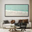 «Relaxing Summer Beach - Impression sur toile encadrée surdimensionnée»-111653827-111653826