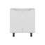 Meuble-lavabo blanc pour lavabo sur pied